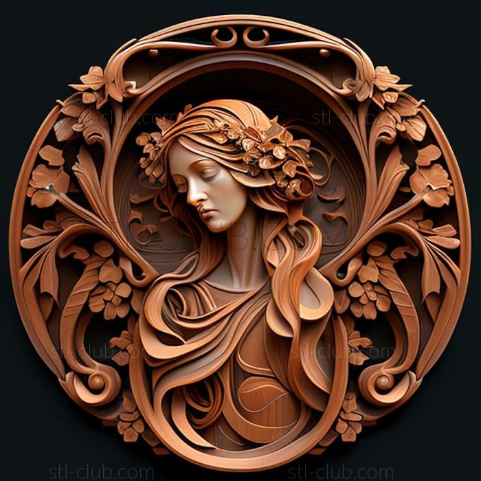 3D model style mucha (STL)